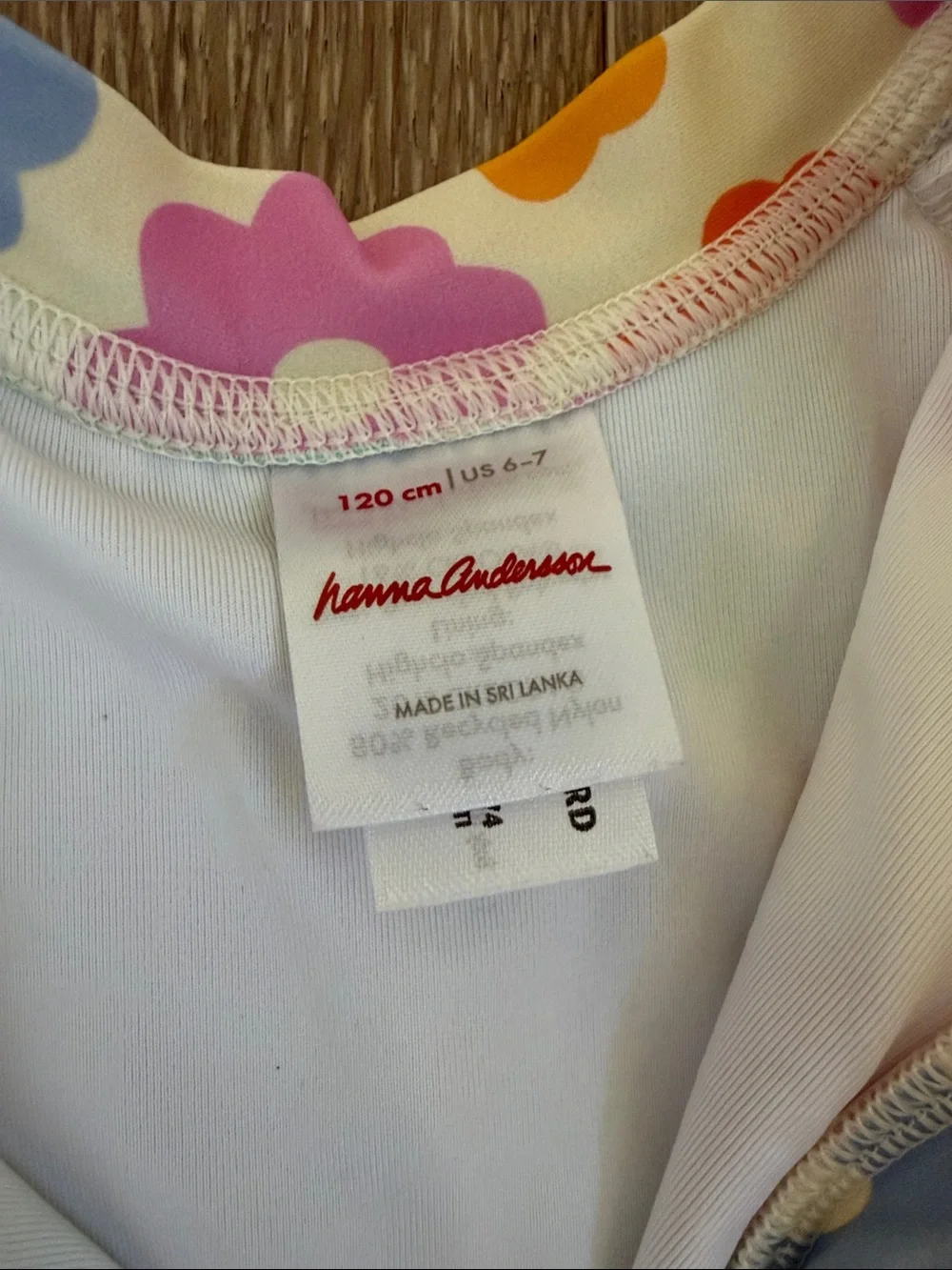 Hanna Andersson Kids Long Sleeve Floral Rash Guard Swimsuit - Multi